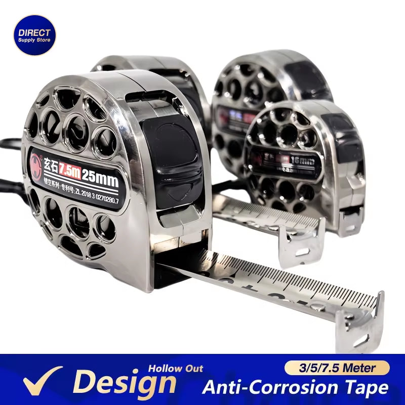 Unleash Precision with Our 3/5/7.5M Waterproof Tape Measure – The Ultimate High-Precision Anti-Corrosion Retractable Ruler for Woodworking, DIY, and Construction Projects!