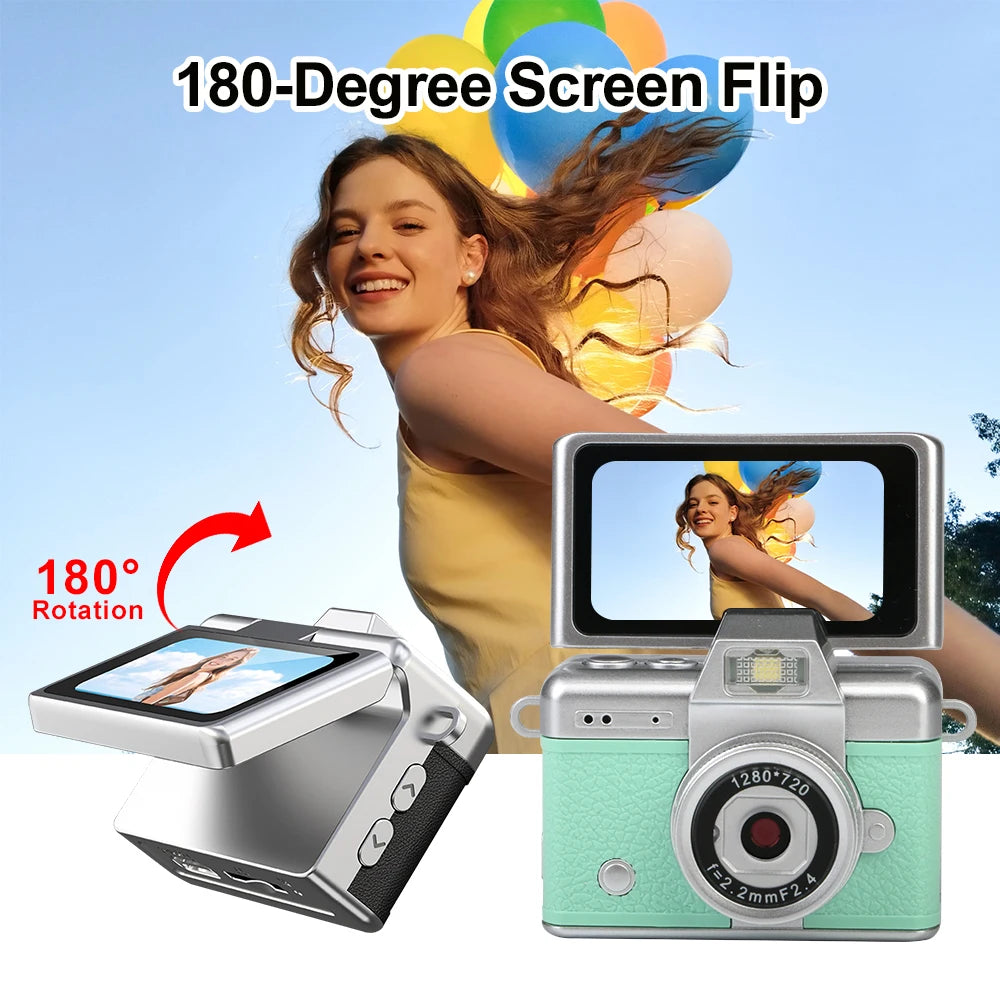 Capture Every Moment with the 1080P Thumb Mini Camera Keychain - Perfect for Kids and Travel!