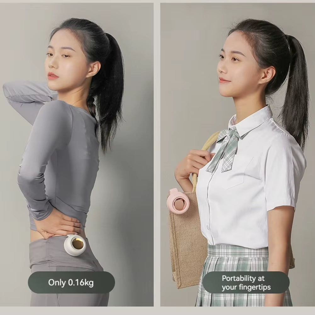 Stay Cool Anywhere with the Small Whirlwind Clip Fan - A Quiet, Lightweight, and Portable Neck Fan for Office and Gym Use