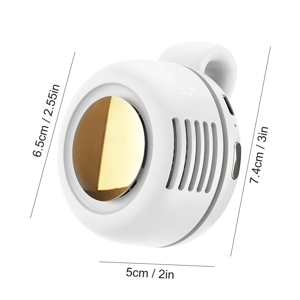 Stay Cool Anywhere with the Small Whirlwind Clip Fan - A Quiet, Lightweight, and Portable Neck Fan for Office and Gym Use