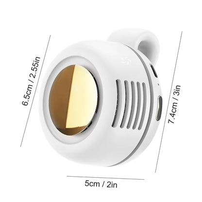 Stay Cool Anywhere with the Small Whirlwind Clip Fan - A Quiet, Lightweight, and Portable Neck Fan for Office and Gym Use
