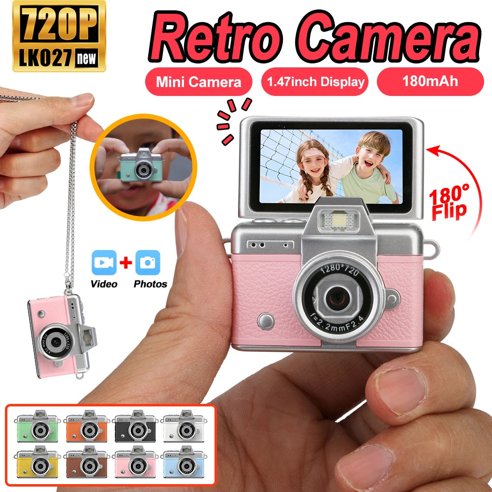 Capture Every Moment with the 1080P Thumb Mini Camera Keychain - Perfect for Kids and Travel!