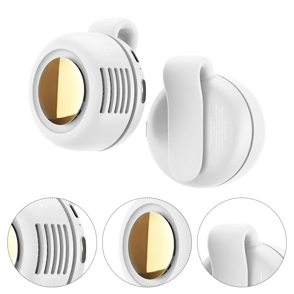 Stay Cool Anywhere with the Small Whirlwind Clip Fan - A Quiet, Lightweight, and Portable Neck Fan for Office and Gym Use