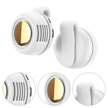 Stay Cool Anywhere with the Small Whirlwind Clip Fan - A Quiet, Lightweight, and Portable Neck Fan for Office and Gym Use